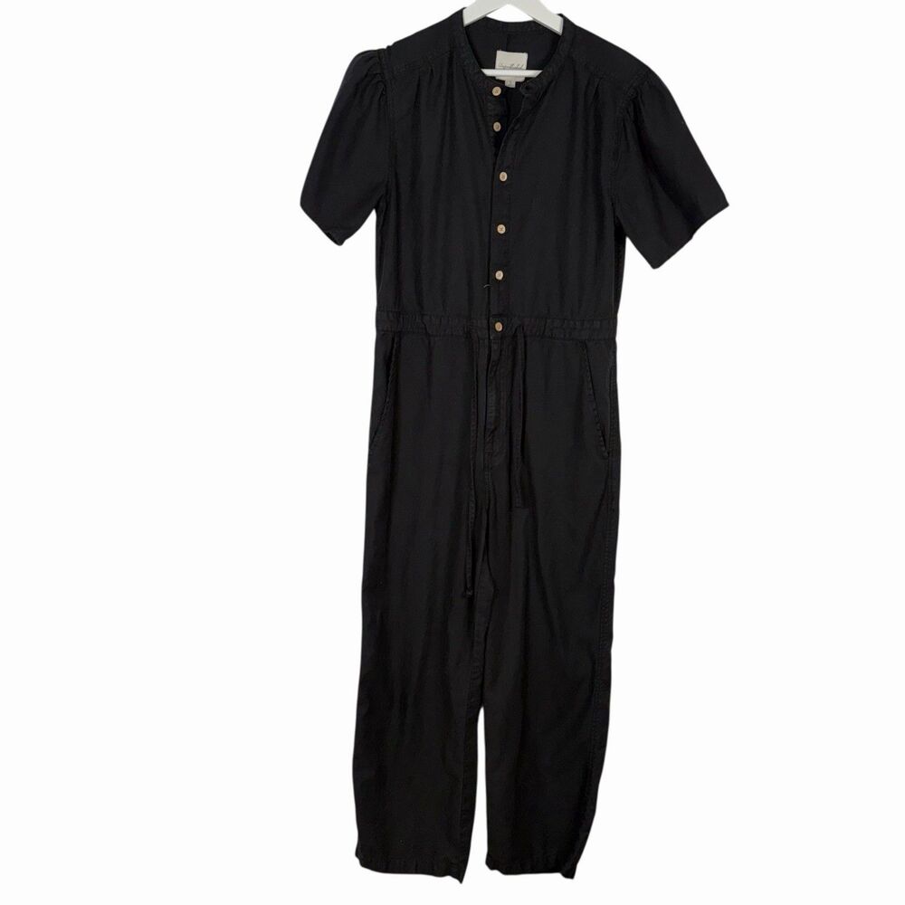 Anthropologie Unpublished Black Utility Jumpsuit Snall - Picture 5 of 12